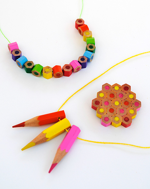 Be Different...Act Normal Colored Pencil Necklace