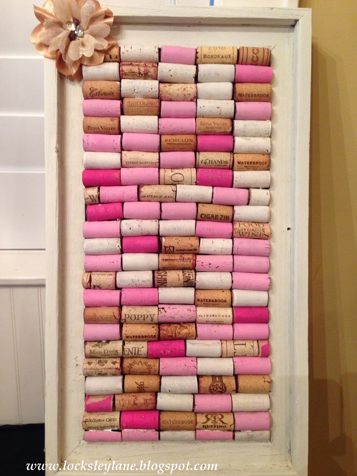 Locksley Lane Wine Cork Board