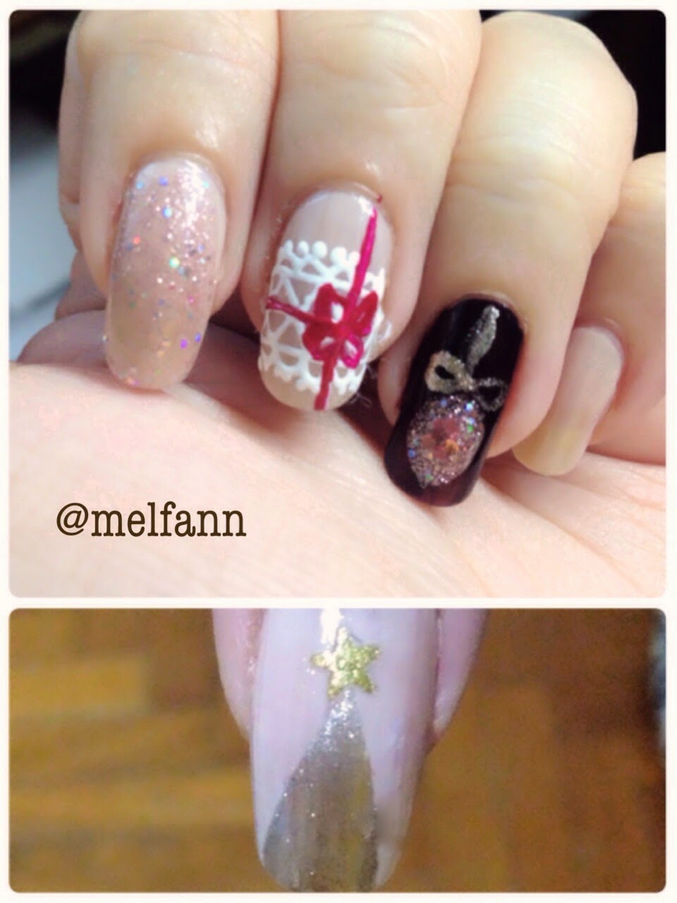 Elegant Noel Chic Nail Art Ideas