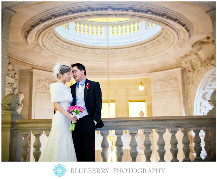 San Francisco City Hall Rotunda Wedding Photographs
