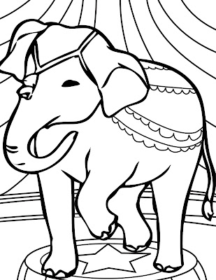 Circus Elephant Coloring pages Ideas To Kids