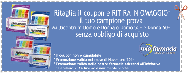 PROMO€RISPARMIO campione provca multicentrum e altri da mia farmacia