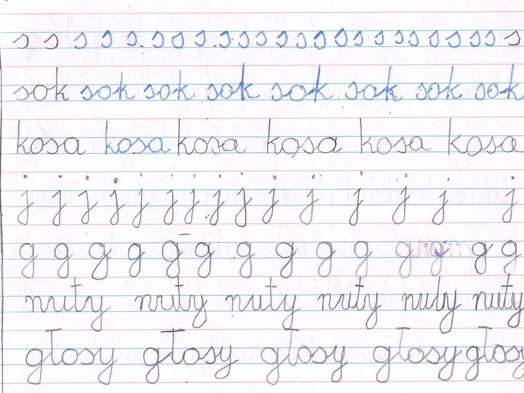 Polish alphabet letters image