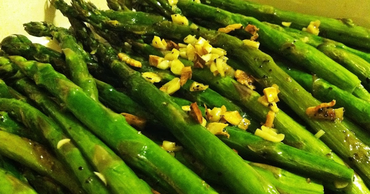 The Inquisitive Vegetarian Garlic Roasted Asparagus with Lemon