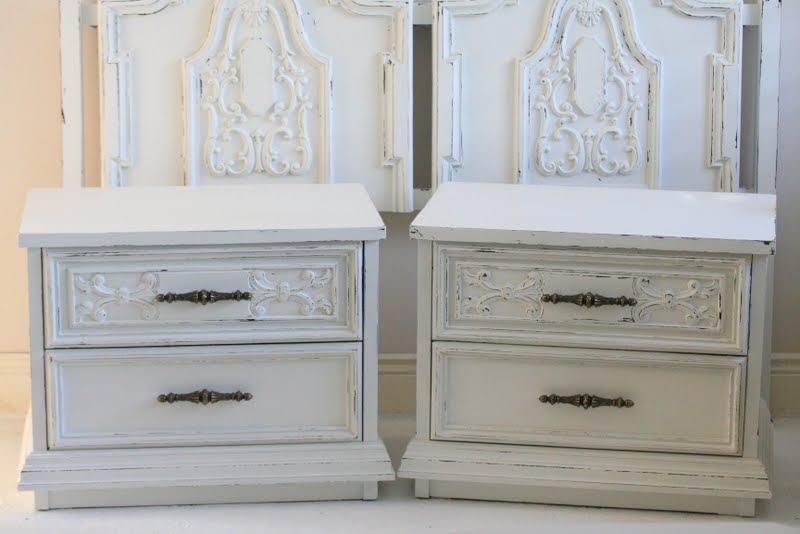 Lilyfield Life More painted furniture White bedside tables
