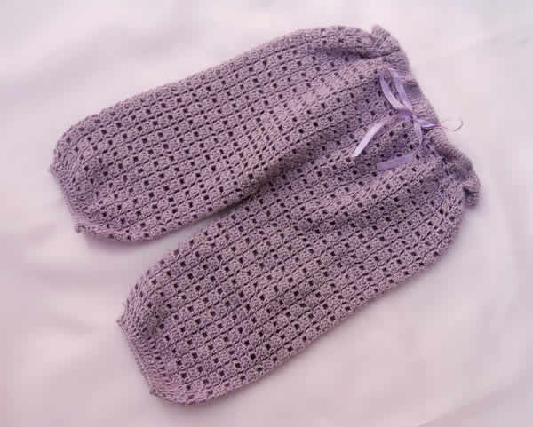 calça para bebe de croche
