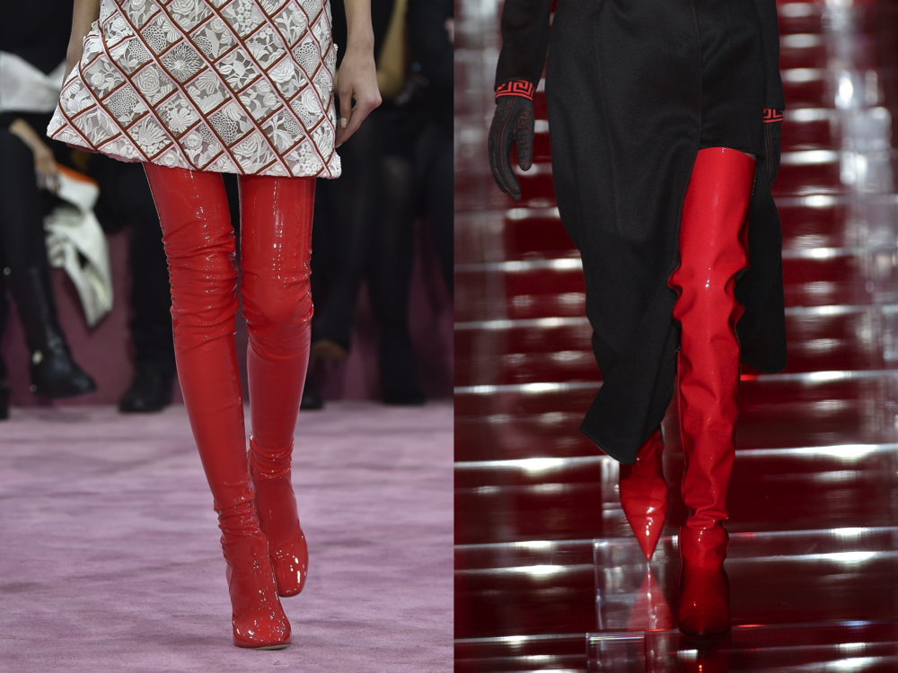 dior patent leather boots