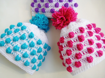 Crochet Dreamz: Polka Dot Beanie Crochet Hat Pattern, Newborn to Woman