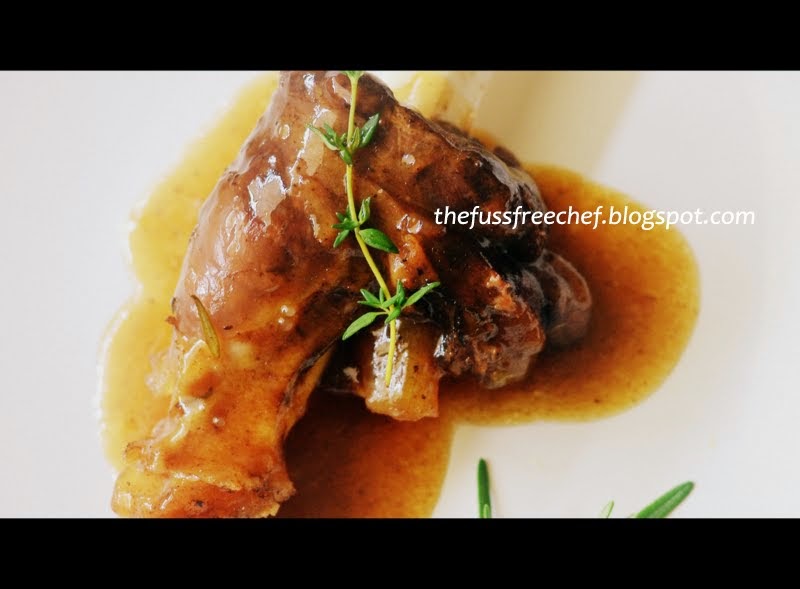 the FUSS FREE chef Easter Recipes Backtoback Braised Lamb Shank