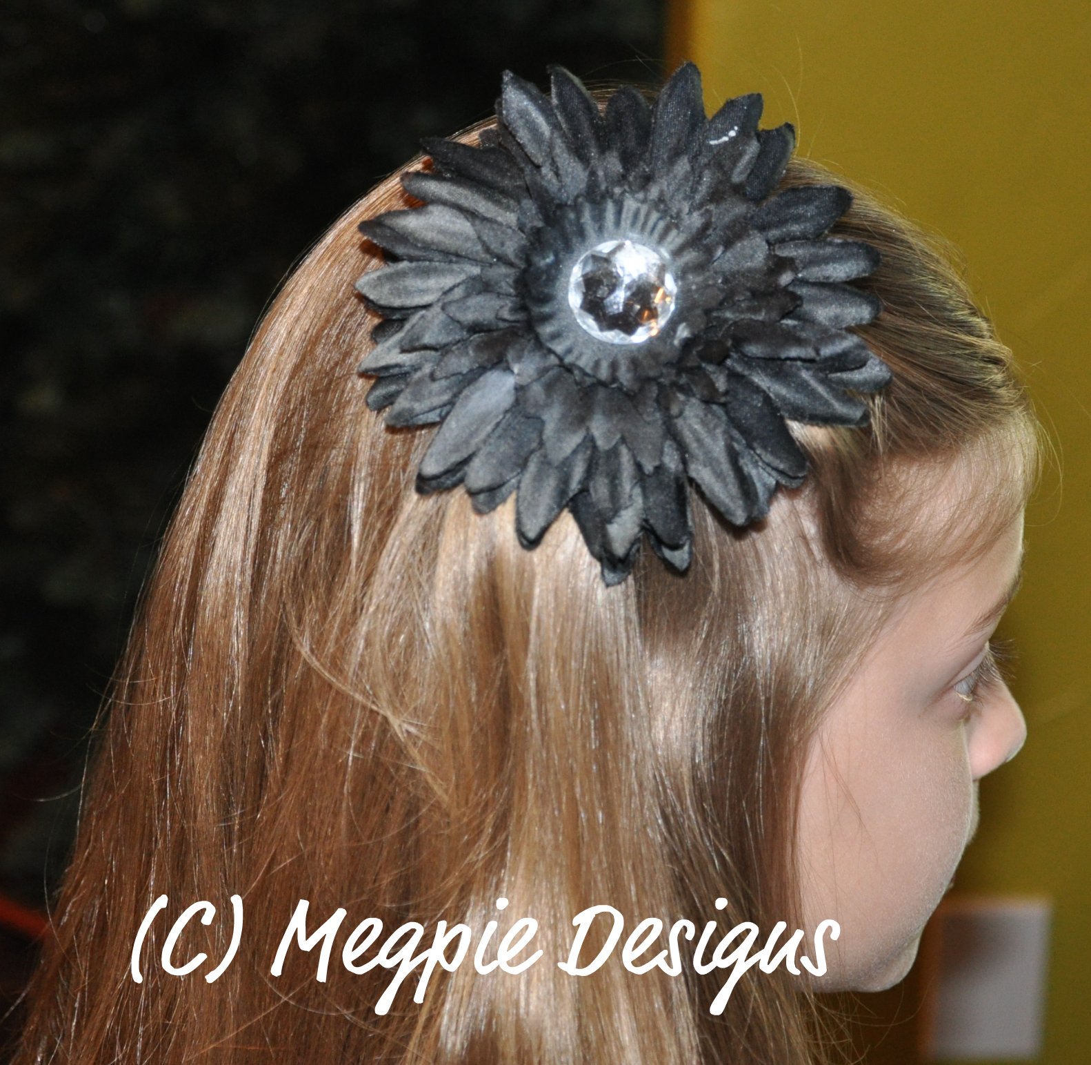 Megpie Designs Fancy Flower Hair Clips