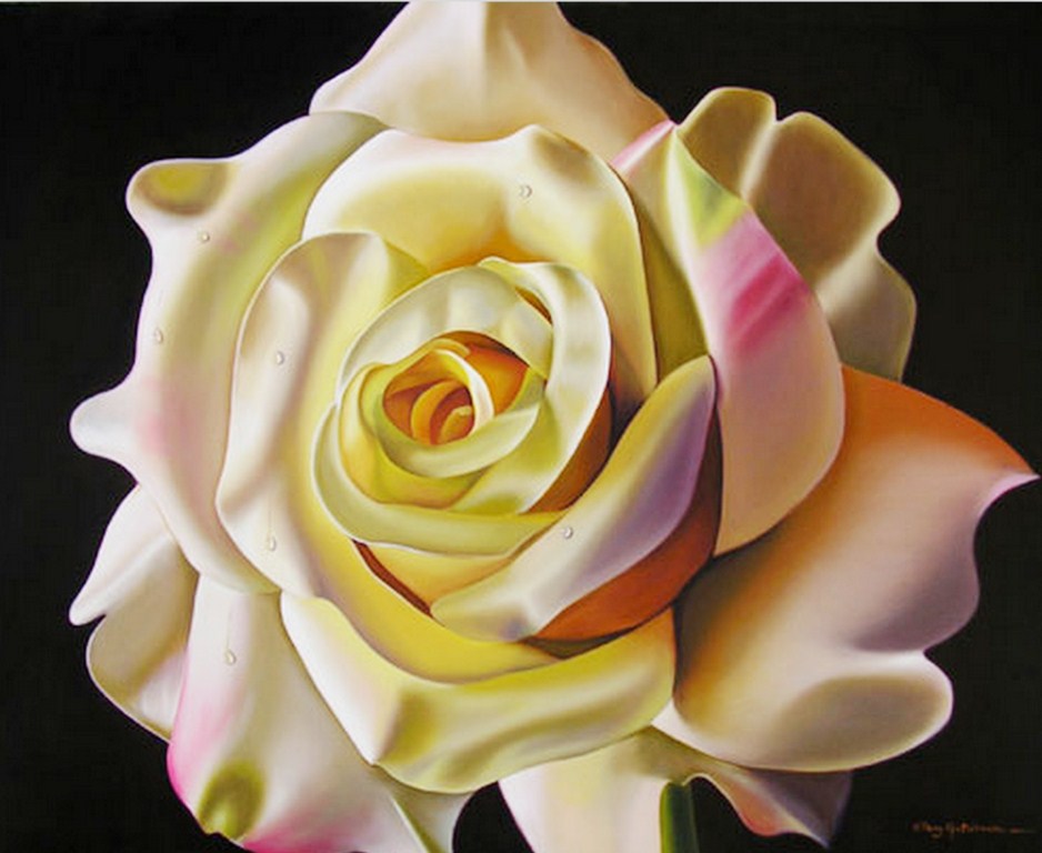 Imágenes Arte Pinturas: Cuadro con hermosas flores