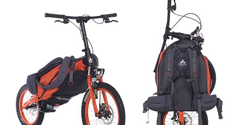 folding backpack bicycle