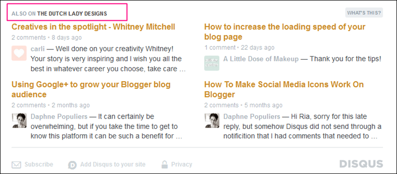 why I use Disqus for managing blog comments