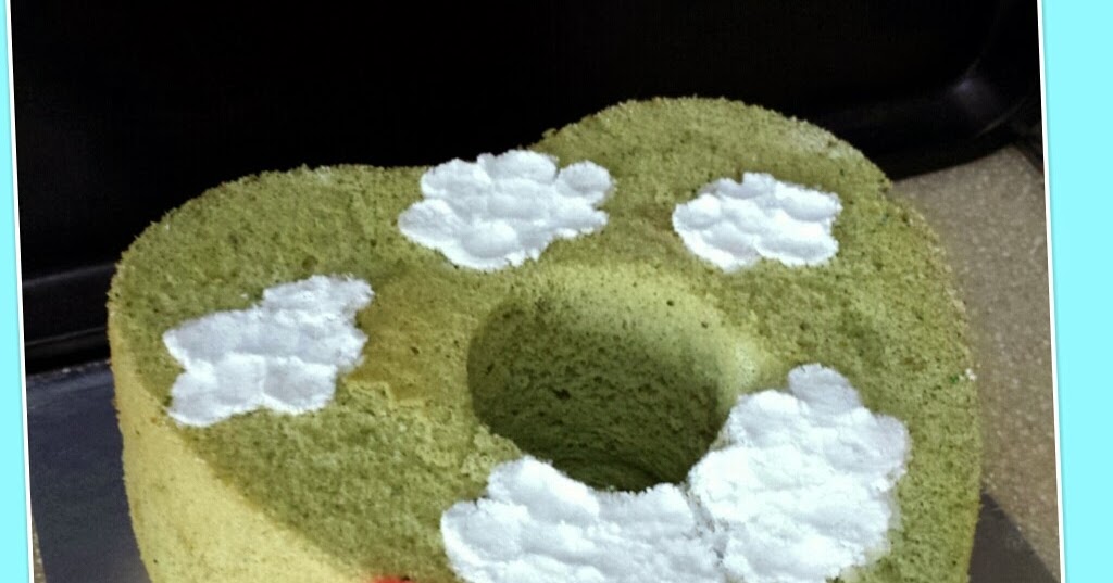 Loving Creations for You Osmanthus/Green tea “Rainbow Cloud” Chiffon Cake