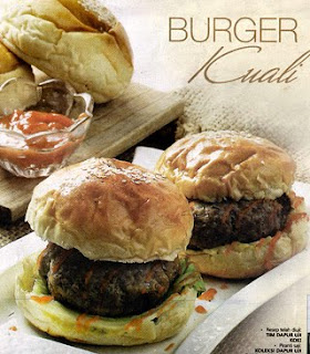  Bungkus rangkaian burger dengan aluminium foil Burger Kuali
