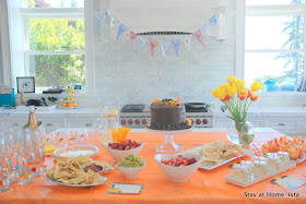 buffet for construction birthday party