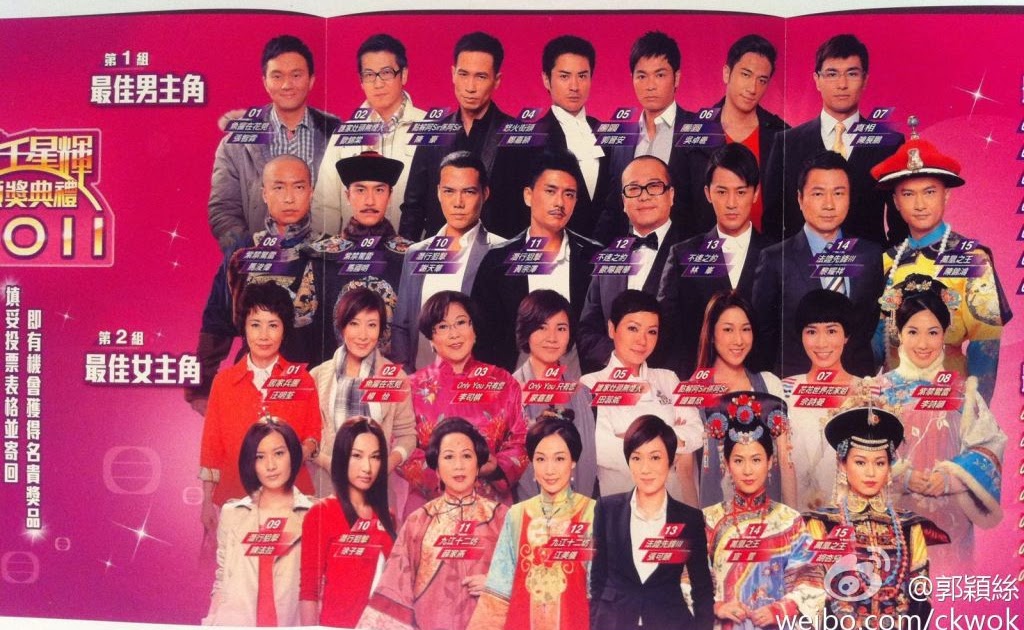 TVB 44th Anniversary Awards Nomination List