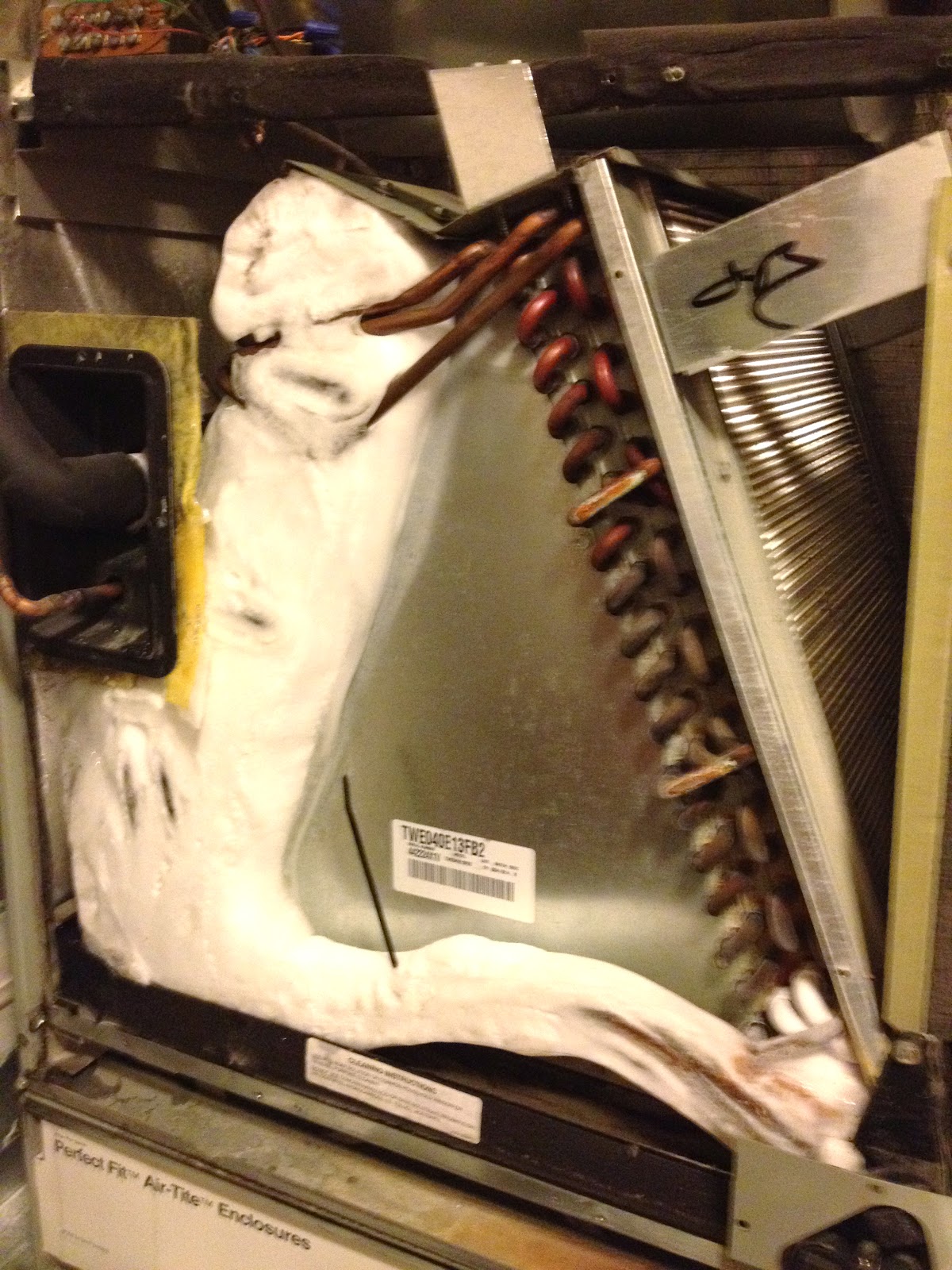 Property Maintenance Manager Frozen Air Conditioner Unit, Arizona