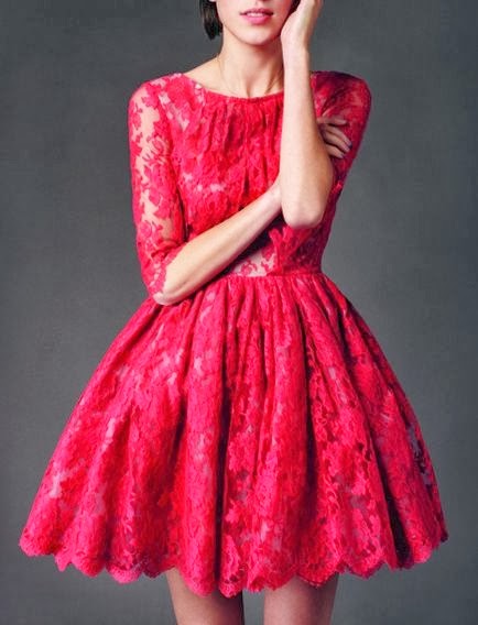 Valentines Day Red Casual Dresses and Accessories Collection 2014