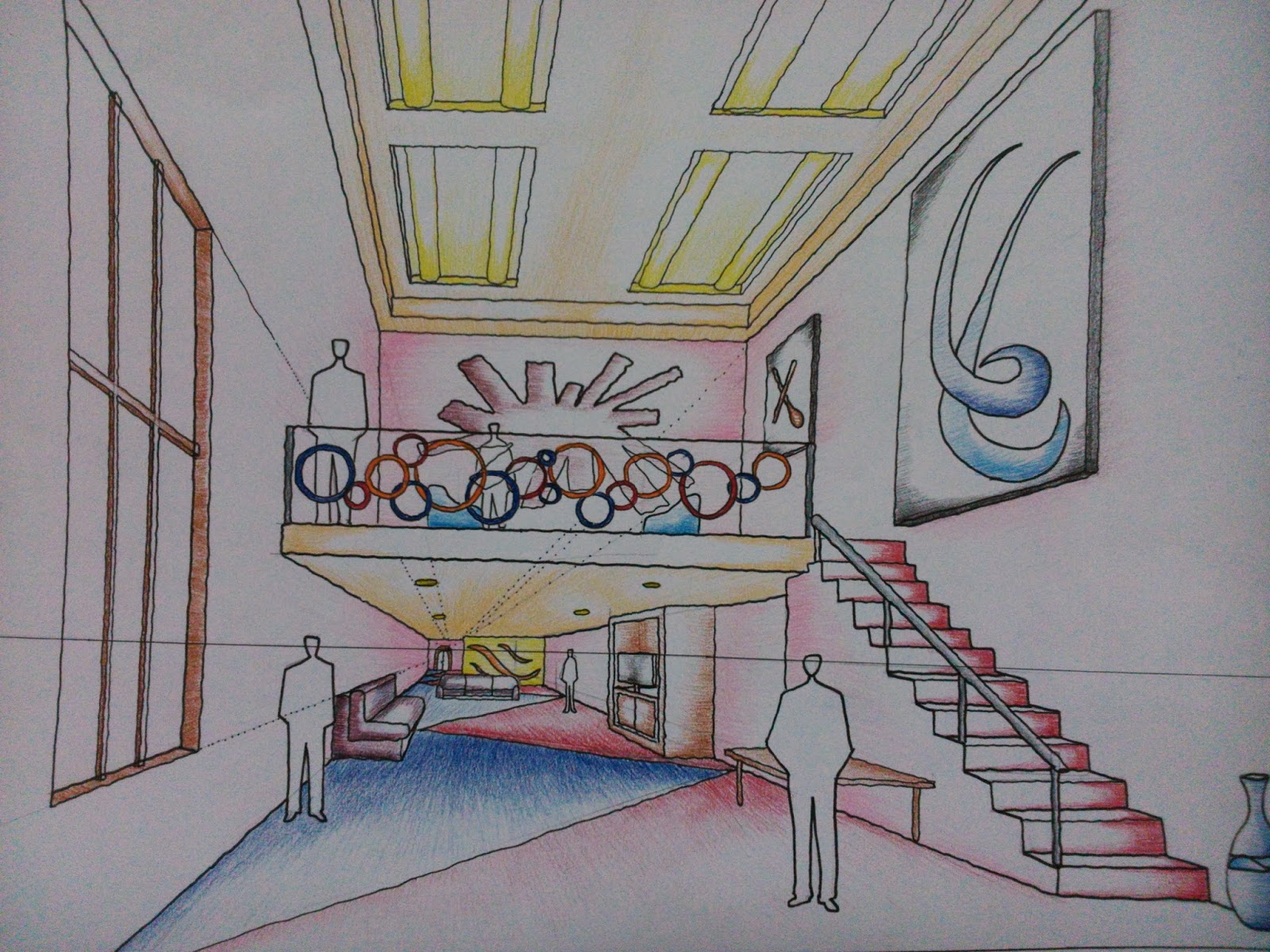Vj S Interior Architecture Journey Interior Space Drawing
