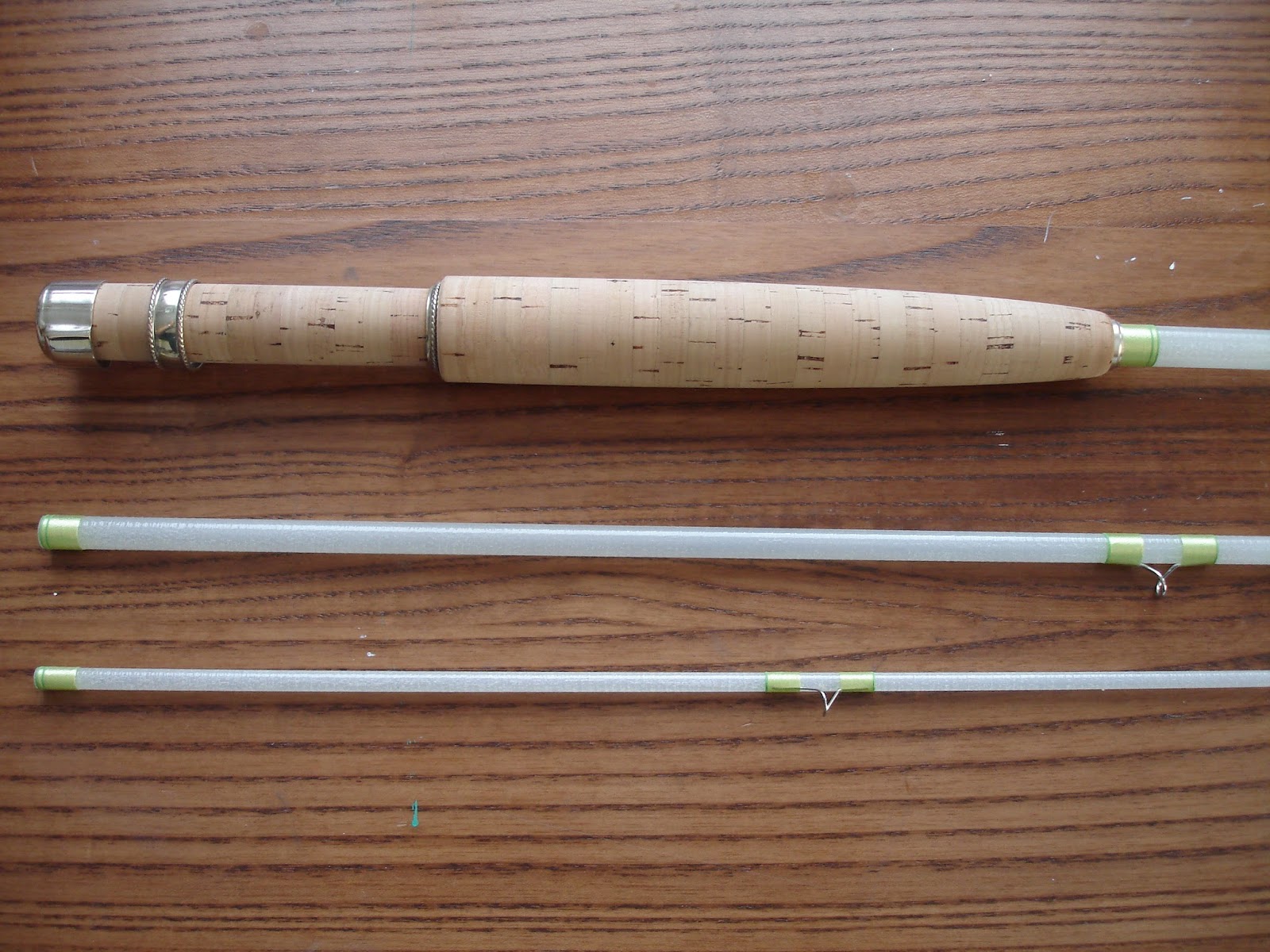 XanderFlyrods KABUTO7033 WHITE FIBERGLASS FLY ROD