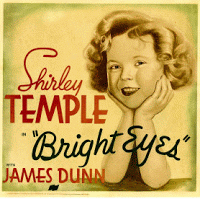 Bright Eyes band name origin - Shirley Temple film poster What inspired band name Bright Eyes - Shirley Temple film poster