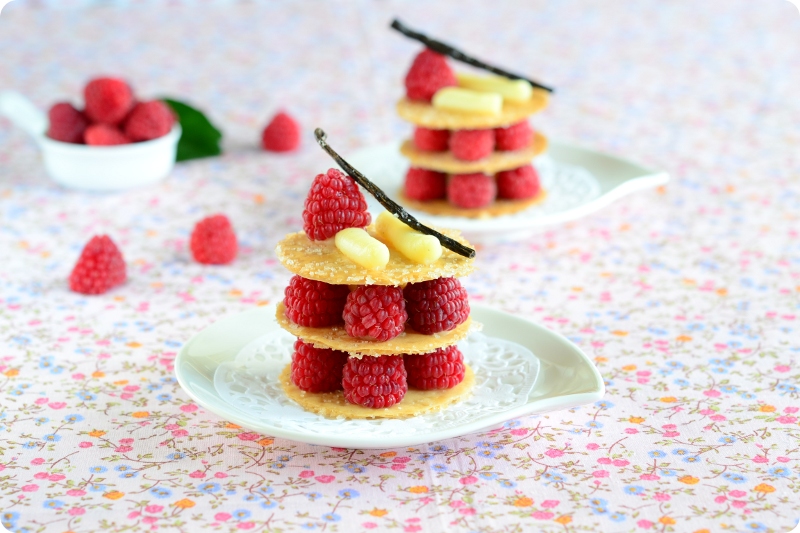 mushitza Caramelized Phyllo Napoleons with Vanilla Pastry Cream and