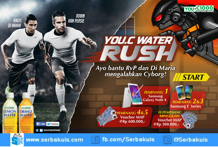 Game You C Water Rush Berhadiah SAMSUNG Galaxy Note 4 Game You C Water Rush Berhadiah SAMSUNG Galaxy Note 4
