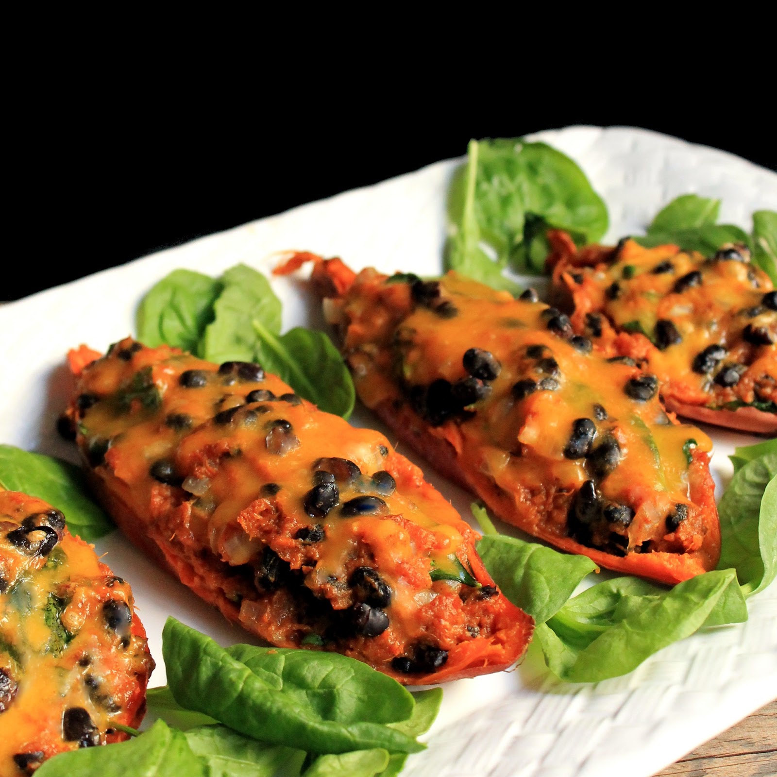 mexican twice baked sweet potatoes