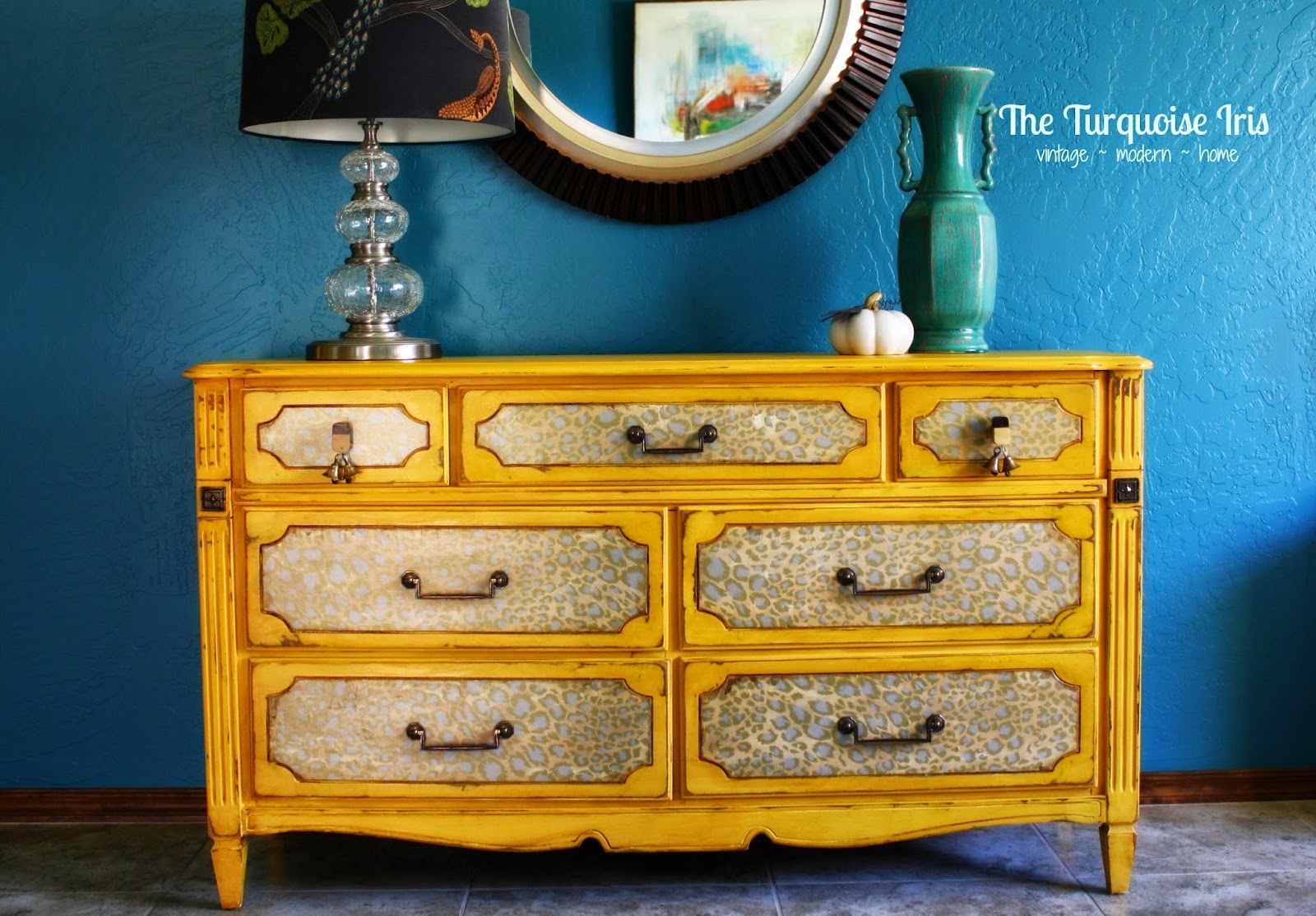 Animal Print Gone Golden Yellow The Turquoise Iris