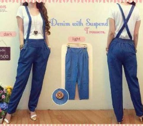 Jeans suspender trousers CKJ208 Jeans suspender trousers CKJ208