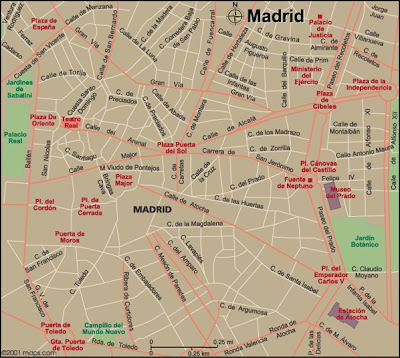 Madrid Carte de la ville