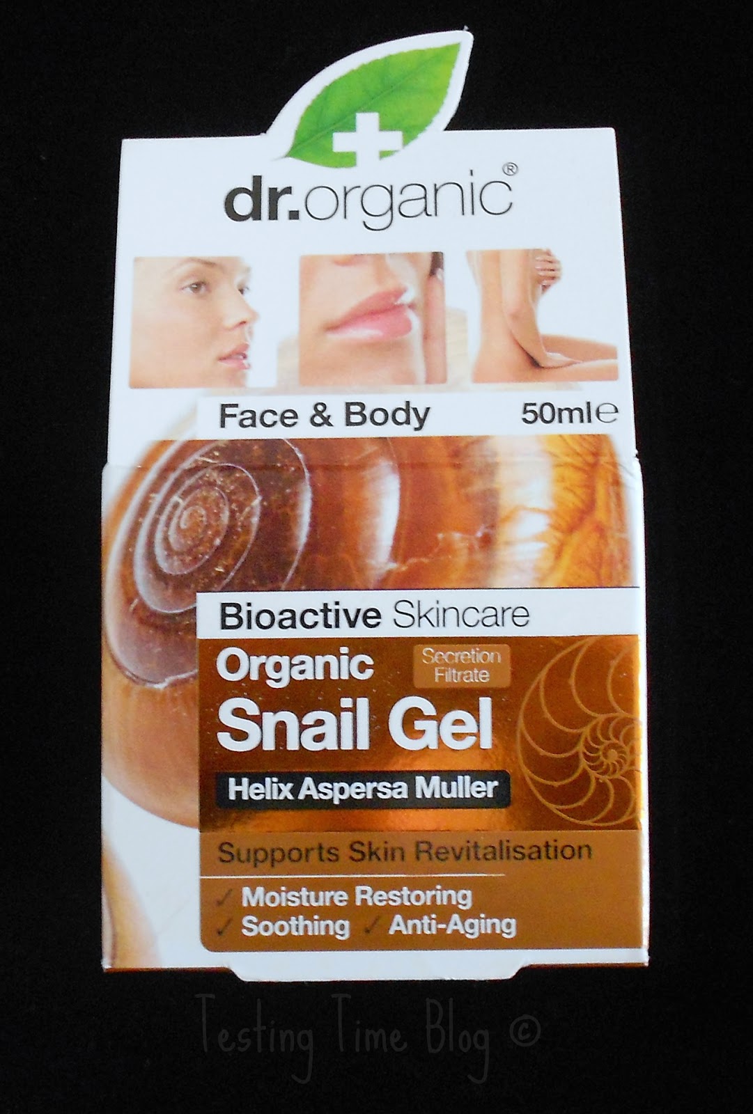 Dr Organic Face and Body Snail Gel Testing Time Blog