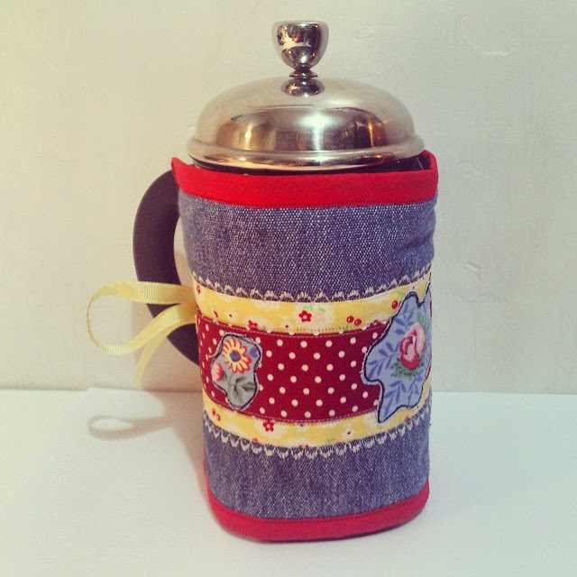 Ruby Patch Coffee Pot Wraps vs Cosies