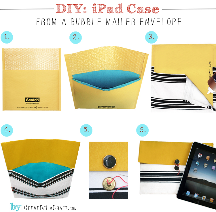 DIY iPad Case From A Bubble Mailer Envelope