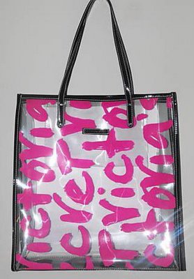 victoria secret clear tote bag