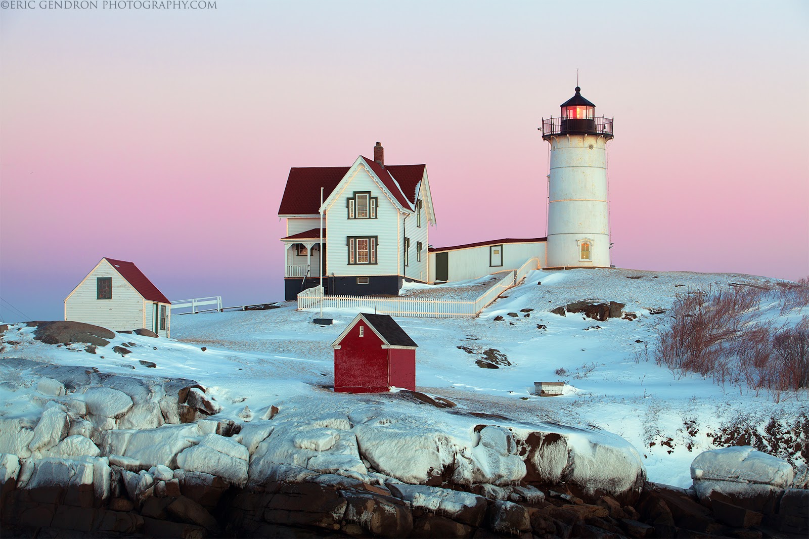 Portsmouth NH Photography Icy Nubble Lighthouse