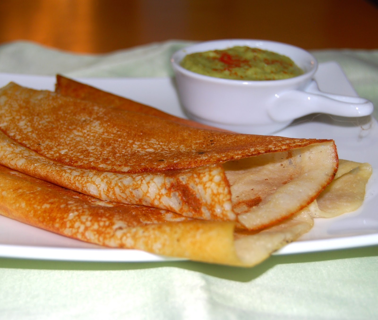 Quinoa Crepes with Cilantro Hummus Holy Cow! Vegan Recipes