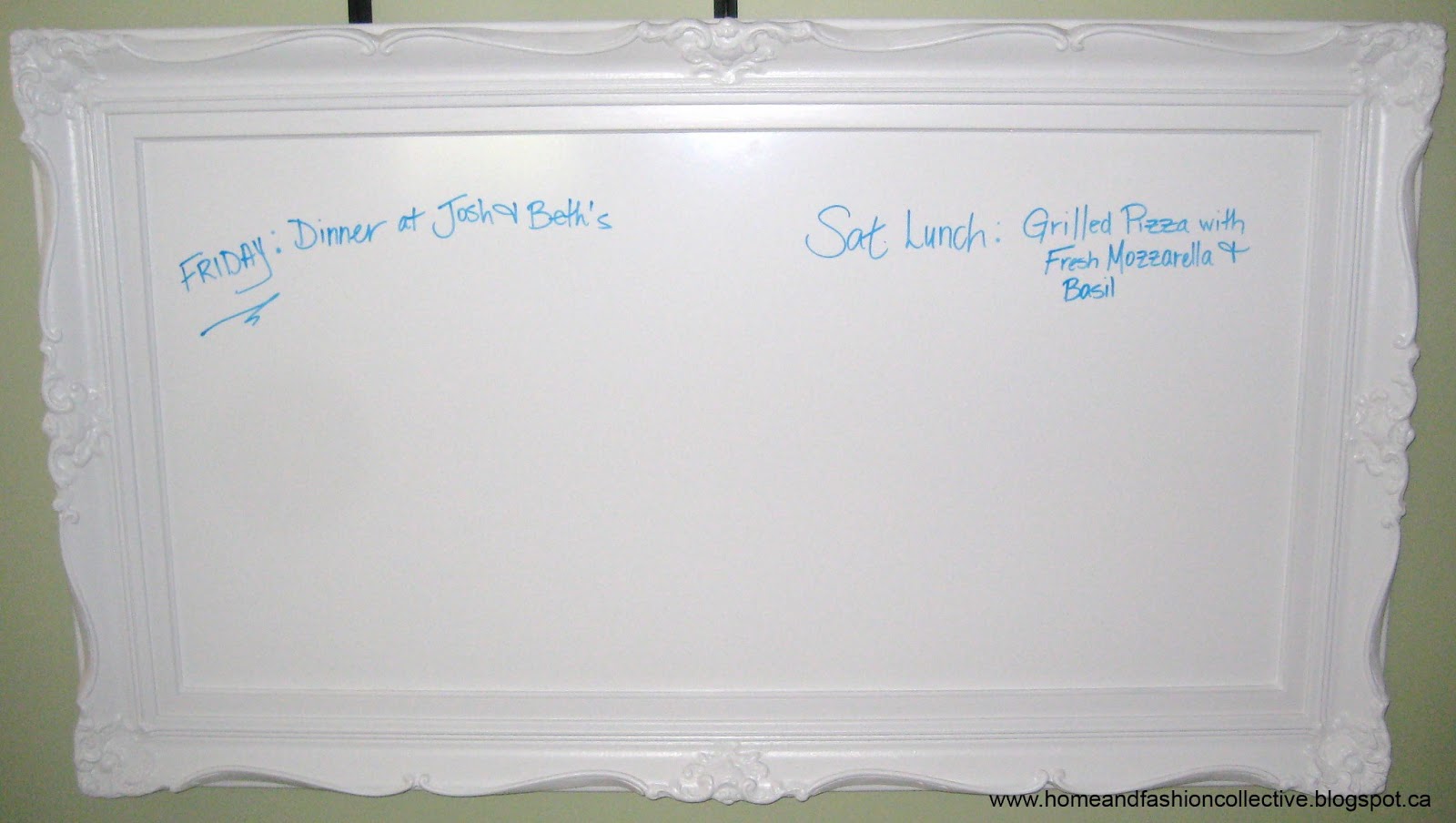 Home and Fashion Collective DIY Dry Erase Board