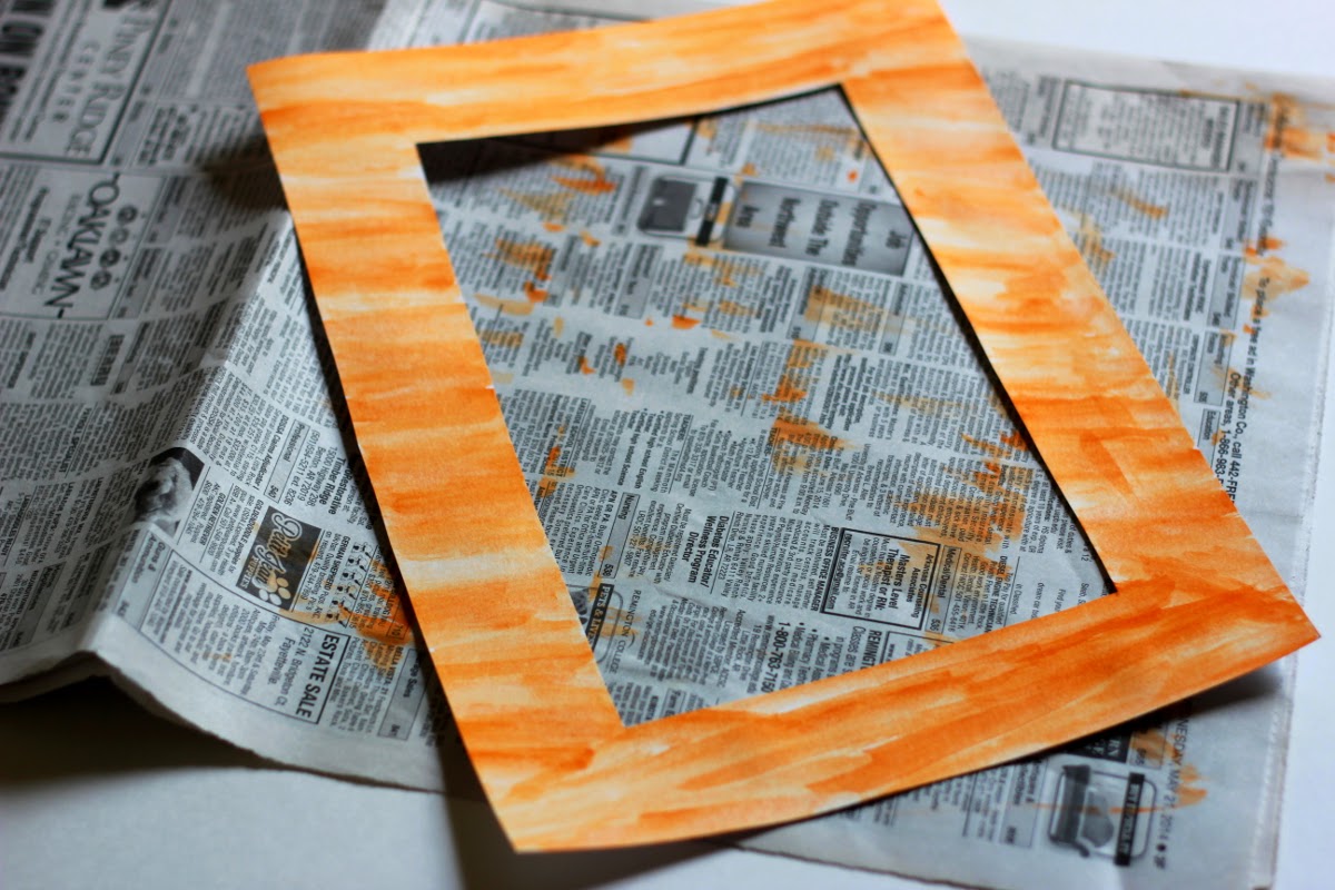 DIY Watercolor Mat Frames Melmaria Designs DIY Watercolor Mat Frames