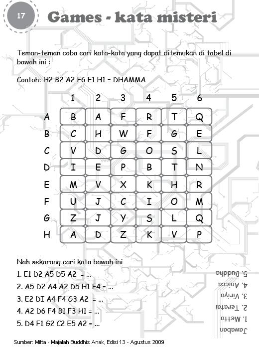 sharing Games for Kid Puzzle KataKata Misteri