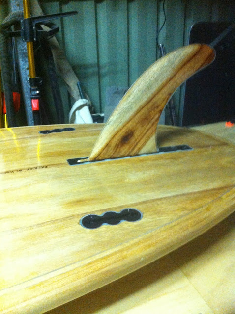wooden fin