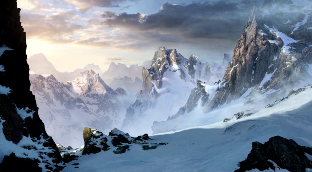 Snowy mountains by ARTek92 on DeviantArt Snowy mountains by ARTek92 on DeviantArt