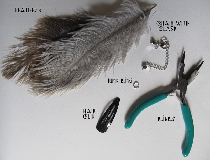 WobiSobi Hanging Feather Hair Clip