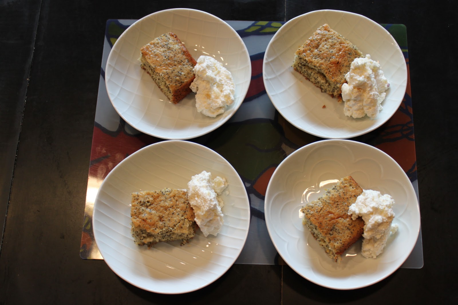 A Happy Taste! Ukrainian Poppy Seed Cake and Lemon Mousse