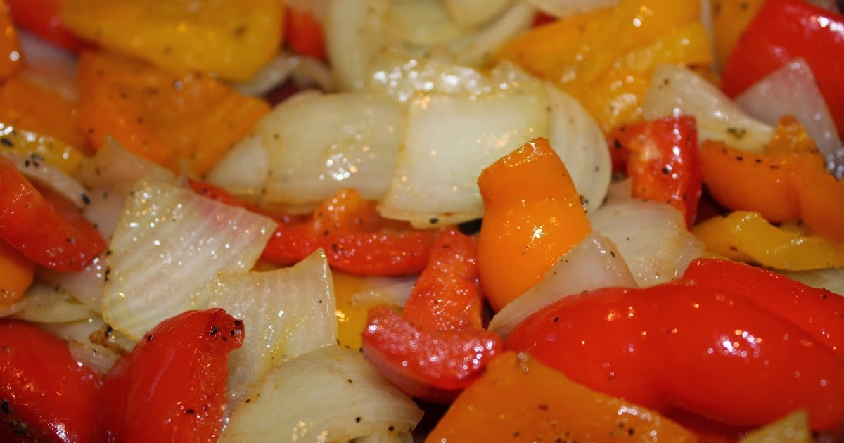 Oven Roasted Peppers and Onions Spinach is GOOD for You!
