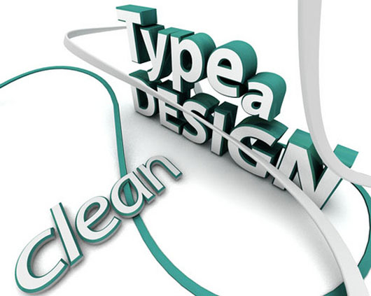 3d typography inspiration