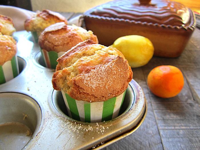 Olive Oil Muffins w/ Almonds & Zest
