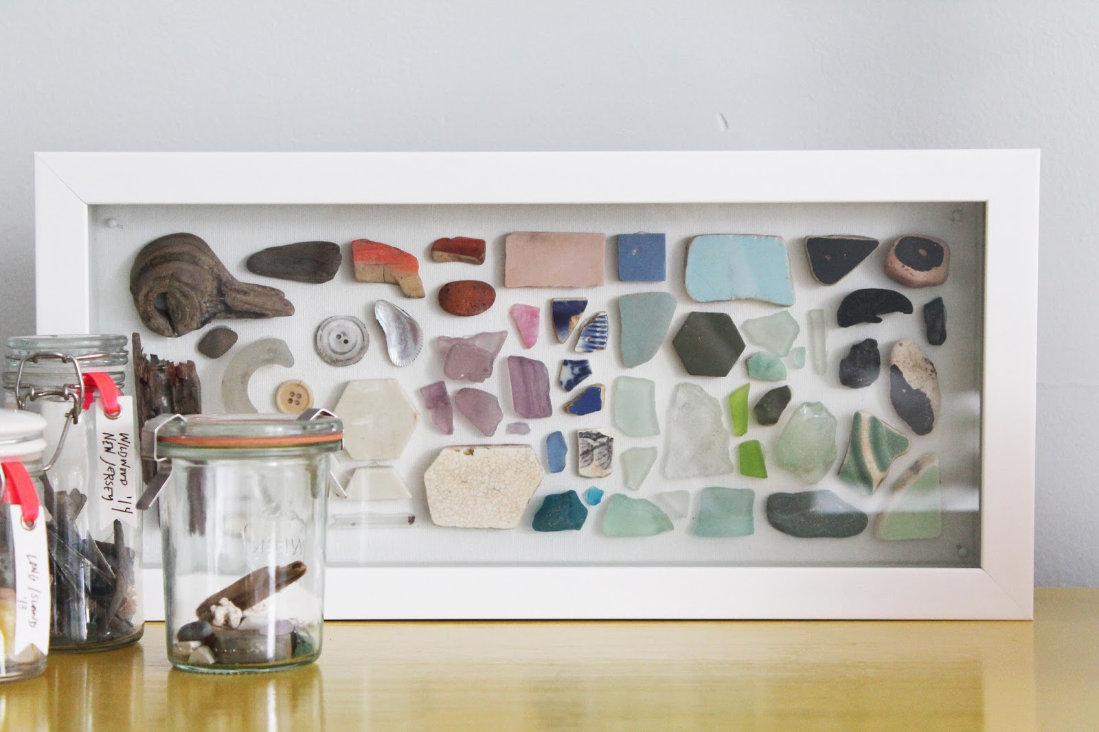 MAKE A SEA GLASS SHADOWBOX LINDSEY CRAFTER