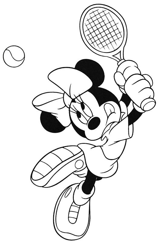Minnie Mouse disney coloring pages pictures print title=